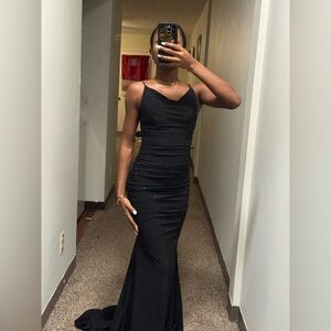 B Darlin Black Maxi Dress